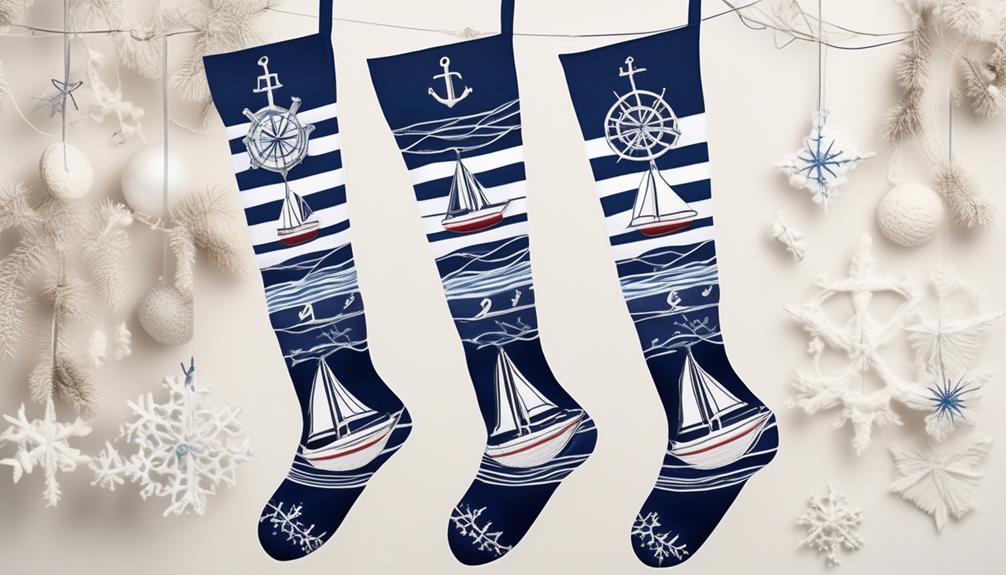 nautical themed stockings for sale