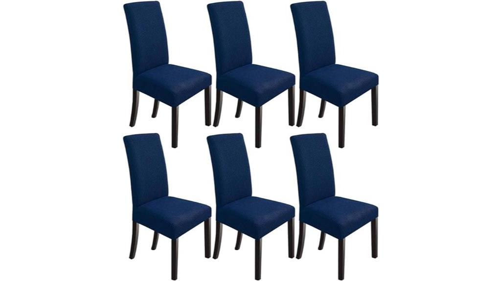 navy blue chair covers
