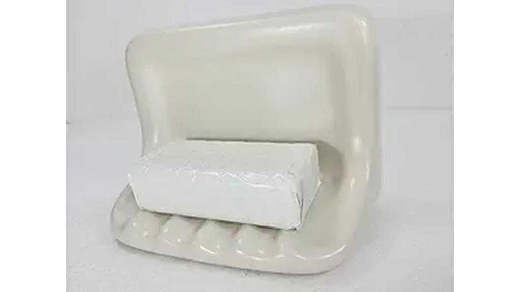 neutral ceramic soap dish