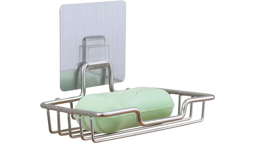 no drill stainless steel soap dish
