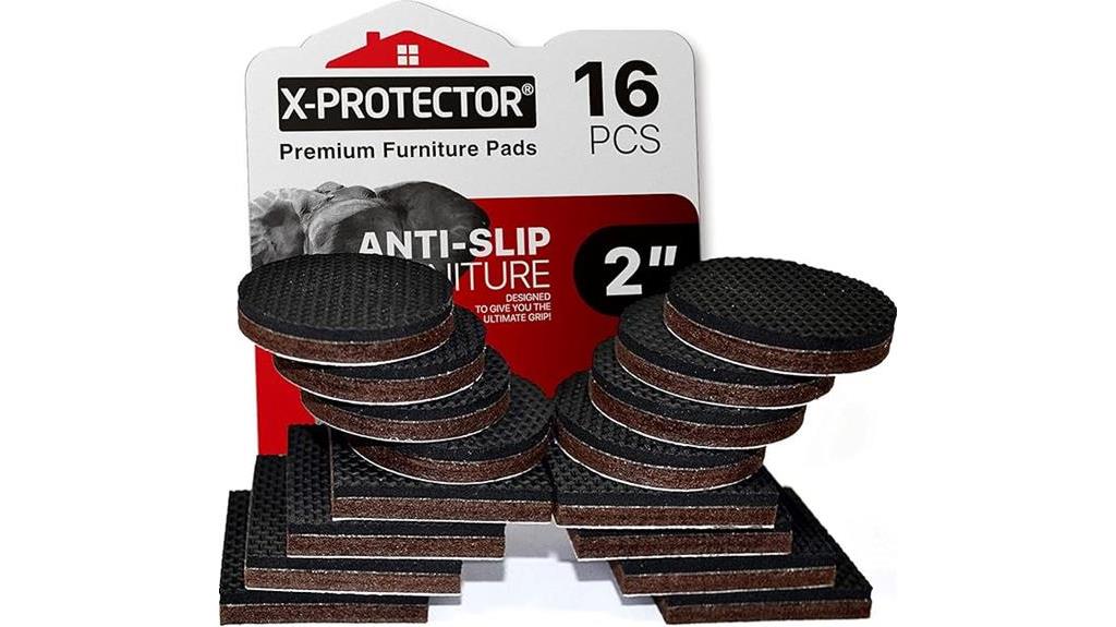 non slip rubber furniture pads