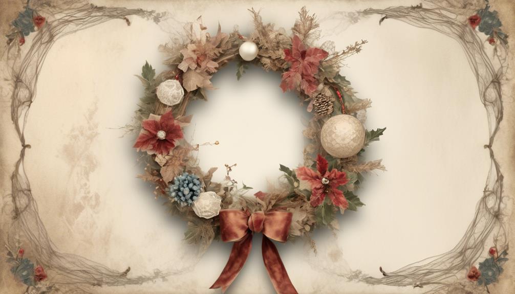 nostalgic holiday wreath design