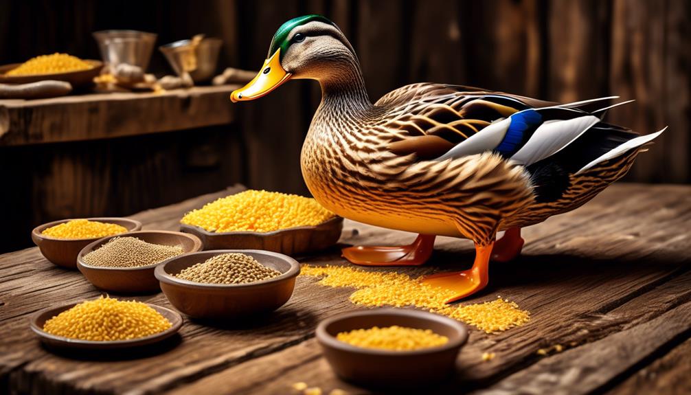optimal duck feed selection