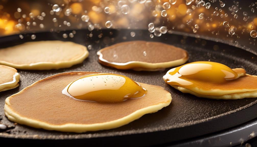 optimal griddle pancake temperatures
