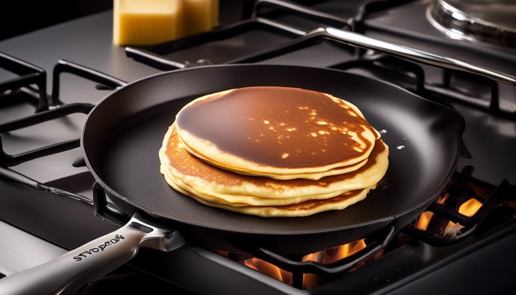 optimal heat for pancakes