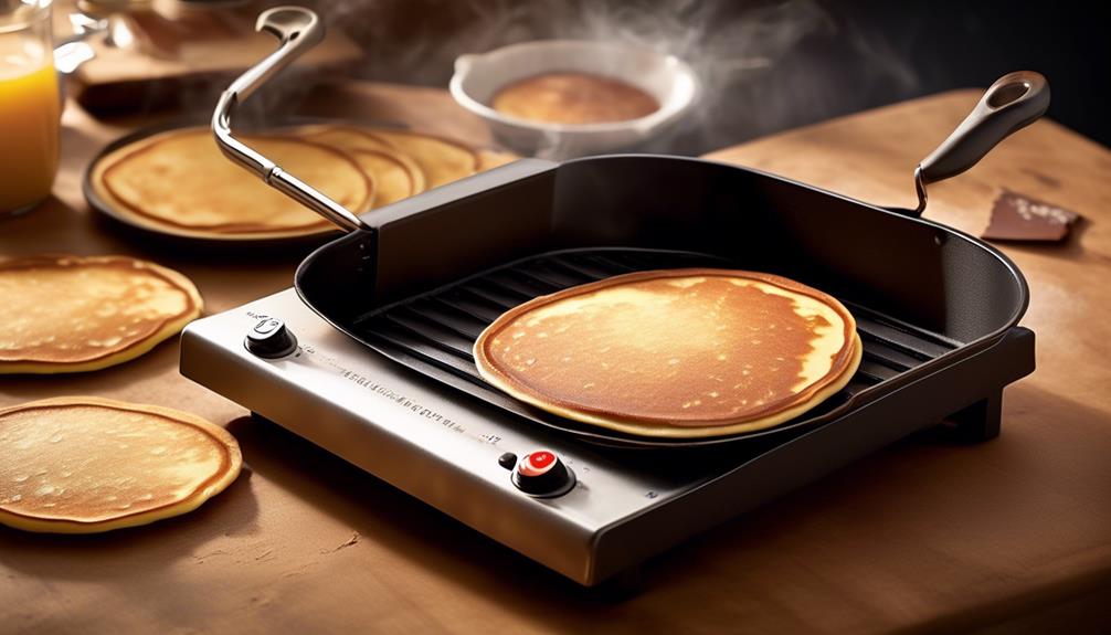 optimal pancake cooking temperature