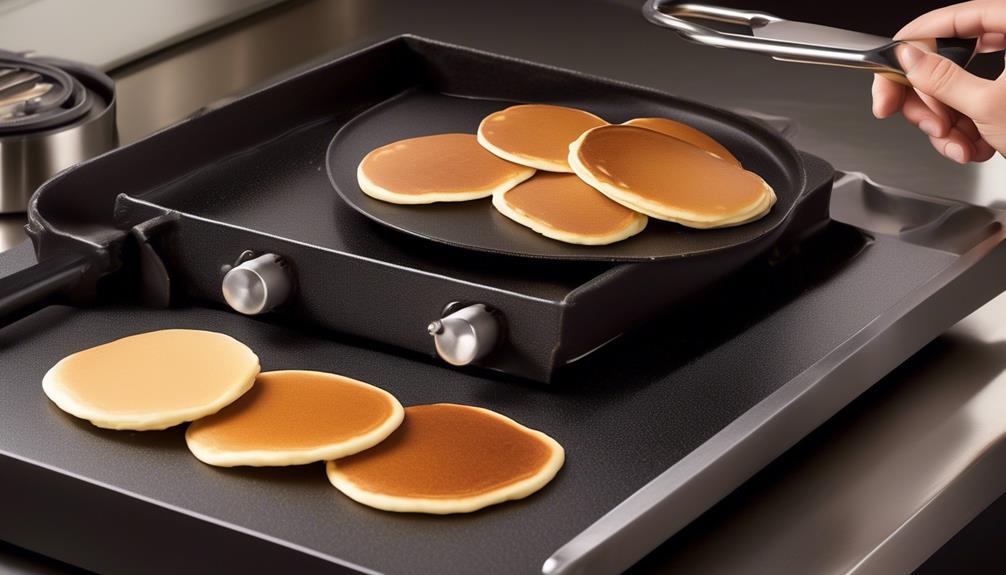 optimal temperature for pancake griddle