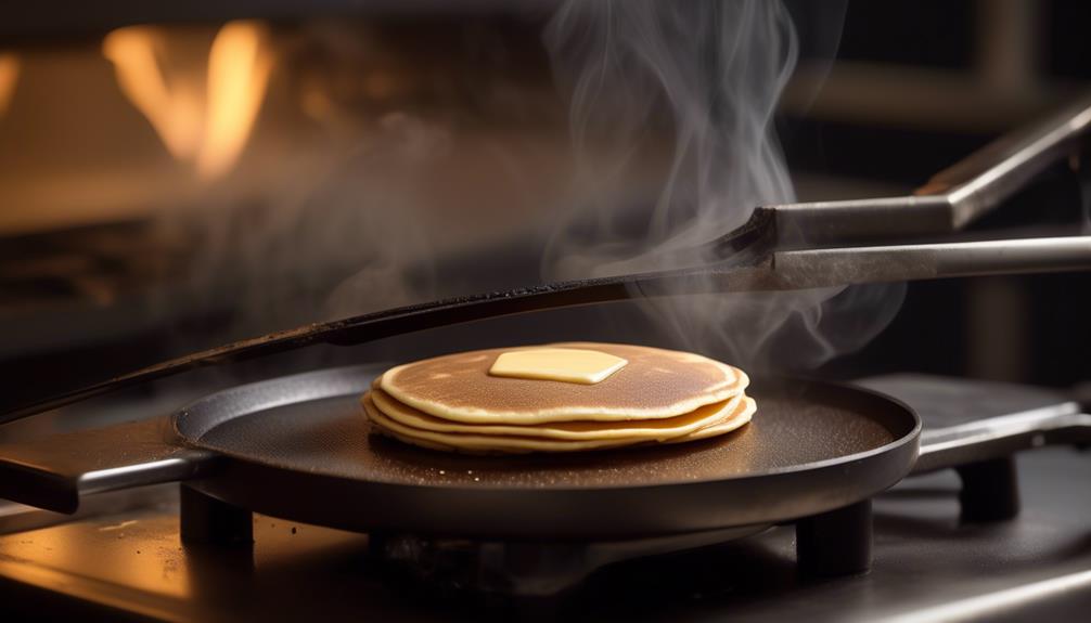 optimal temperature for pancakes