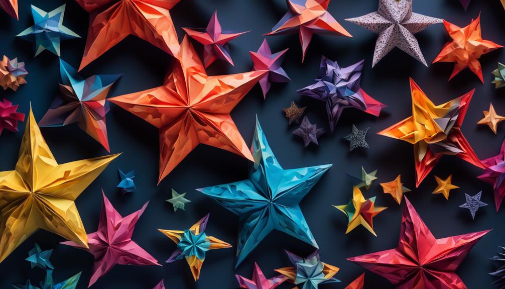 origami stars made beautifully