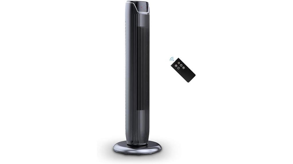 oscillating tower fan with remote control