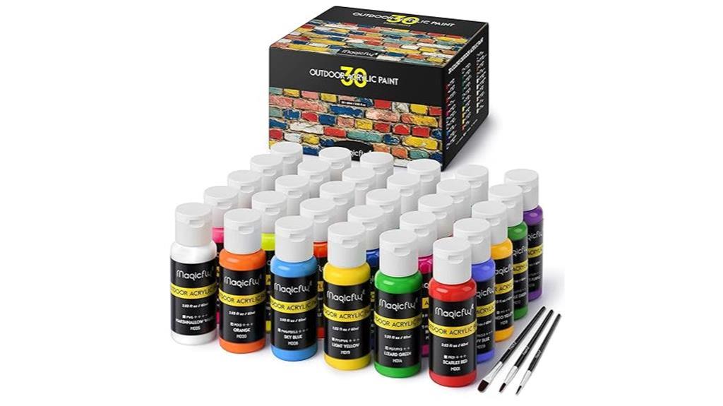 outdoor acrylic paint set