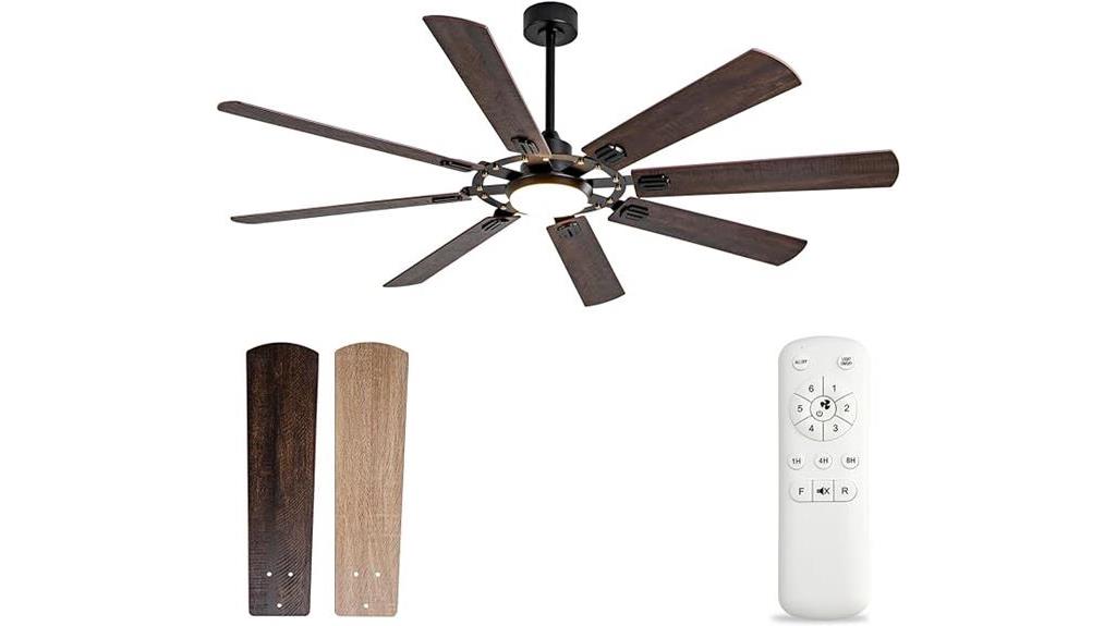 outdoor ceiling fan with lights and remote control