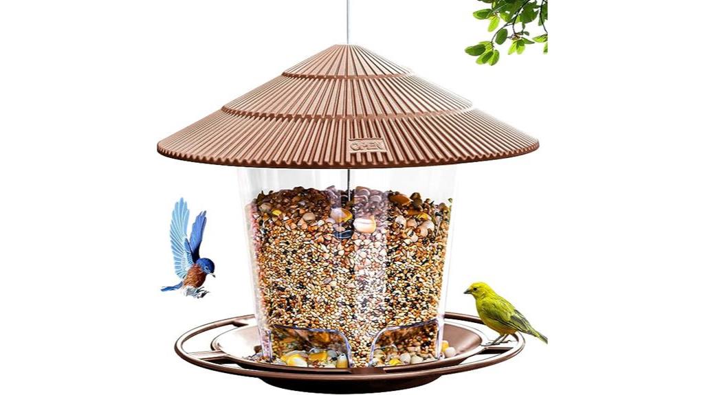 outdoor hanging bird feeder