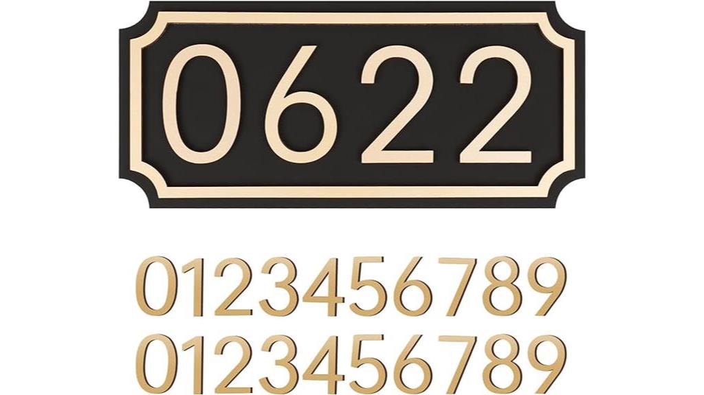 outdoor house numbers and plaques