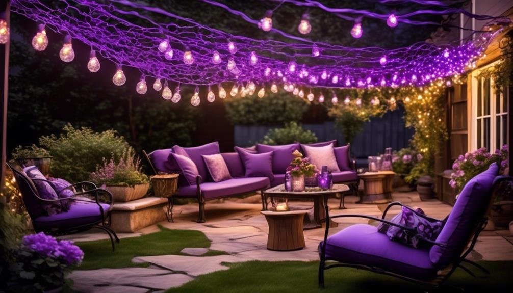 outdoor purple lighting guide