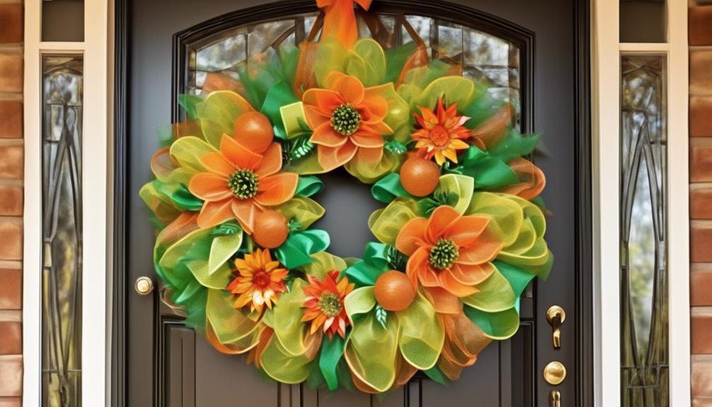 outdoor suitability of deco mesh wreaths