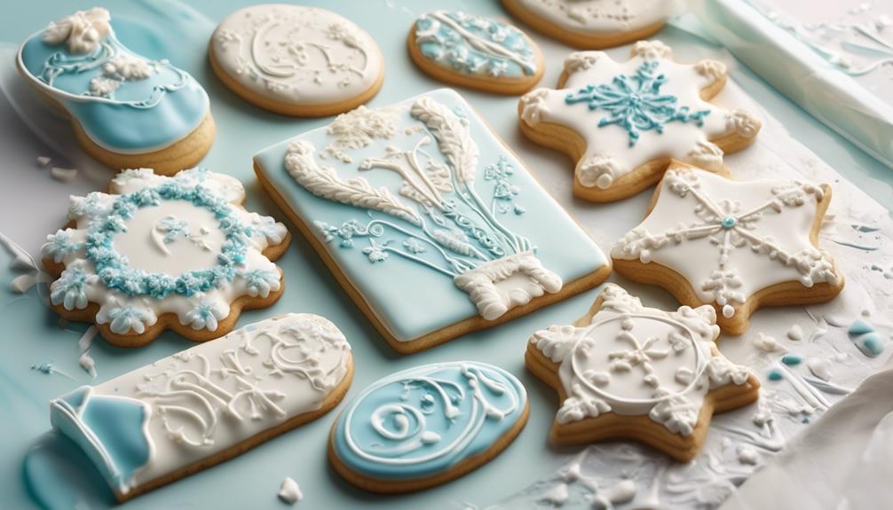 overflowing cookies with sweet icing