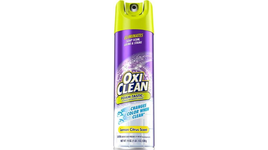 oxiclean foam tastic bathroom cleaner