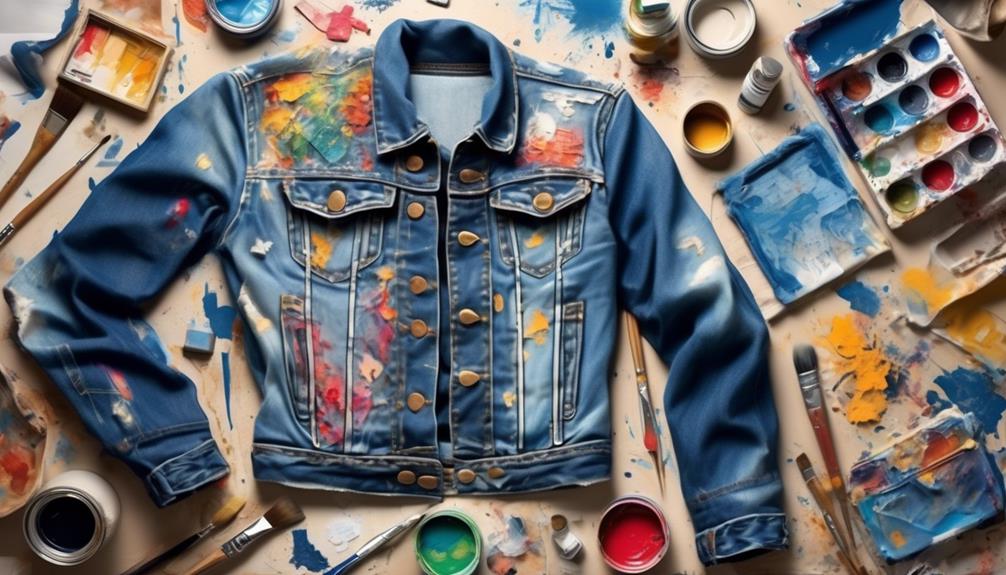 painting denim with precision