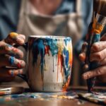 painting designs on ceramic mugs