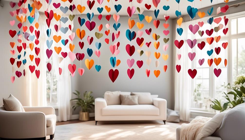 paper heart decorations tutorial