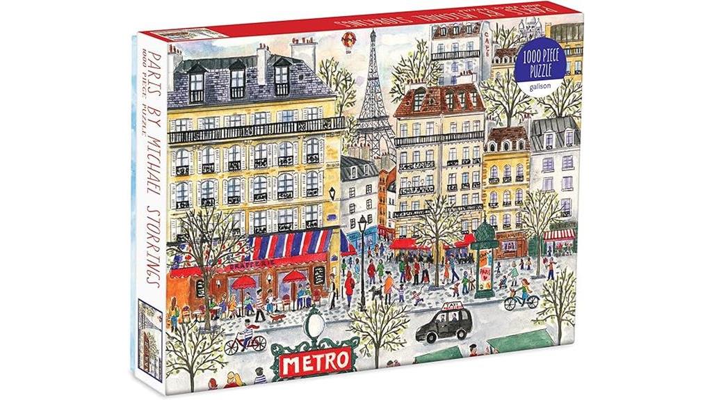 paris themed puzzle by galison