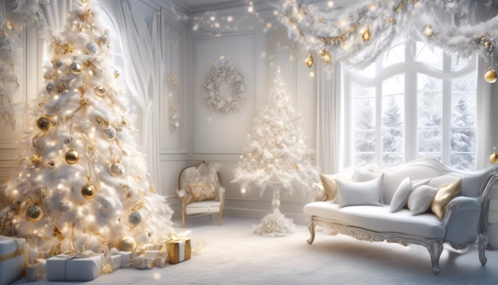 perfecting your white christmas tree