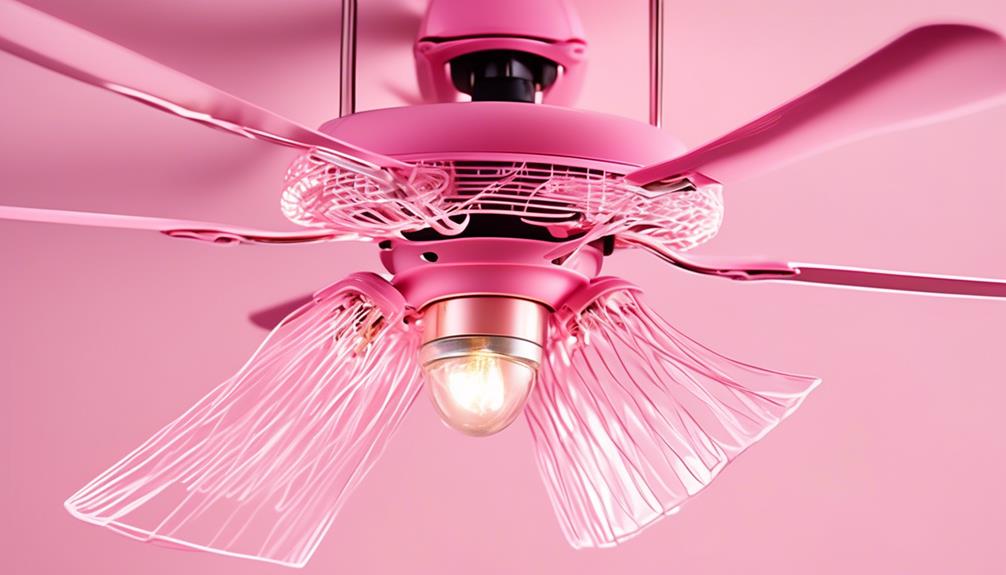 pink wire on ceiling fan