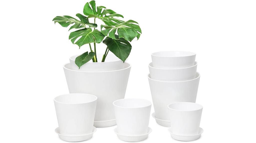 plastic pots for indoor plants