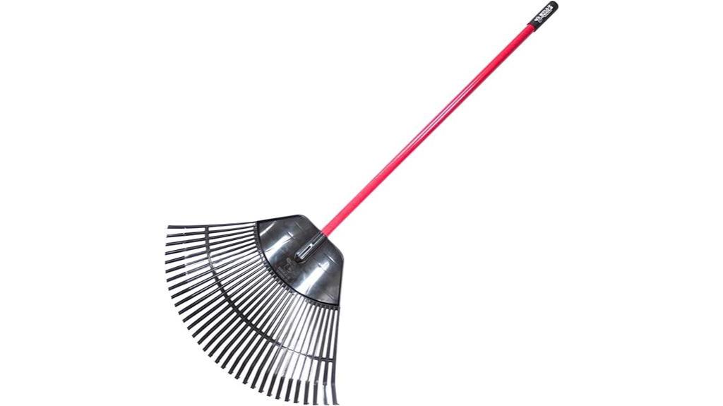 poly rake with fiberglass handle