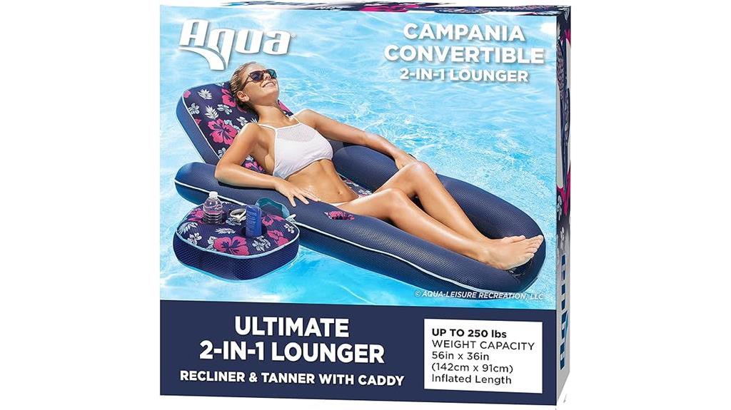 pool lounger with recliner