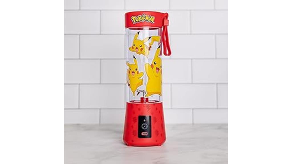 portable blender featuring pikachu