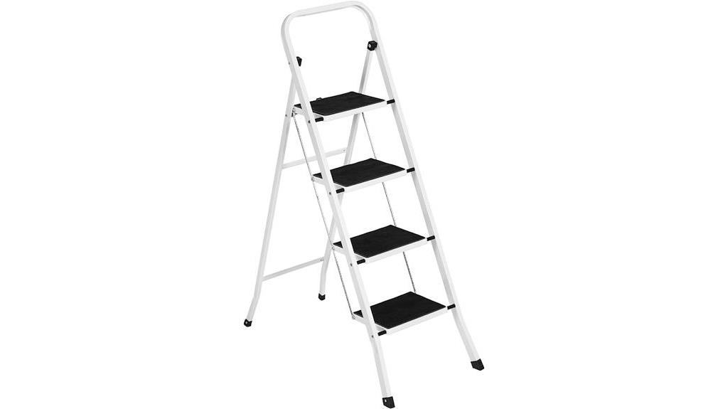 portable folding steel ladder