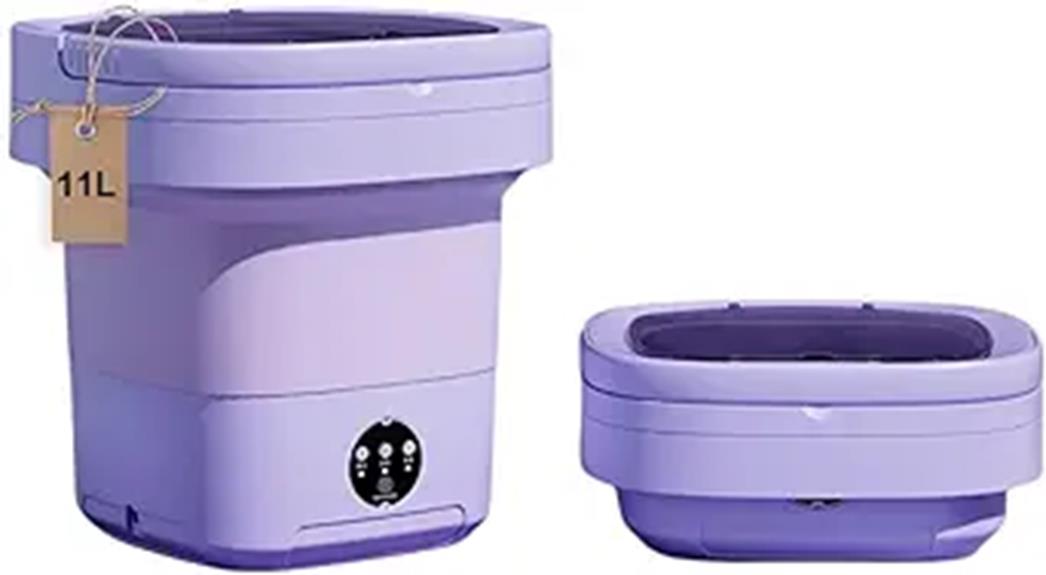 portable purple mini washer