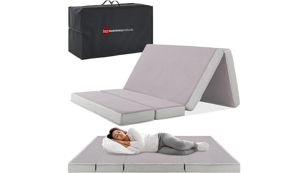 portable queen mattress topper