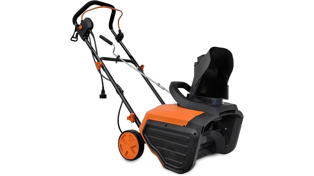 powerful electric snow thrower