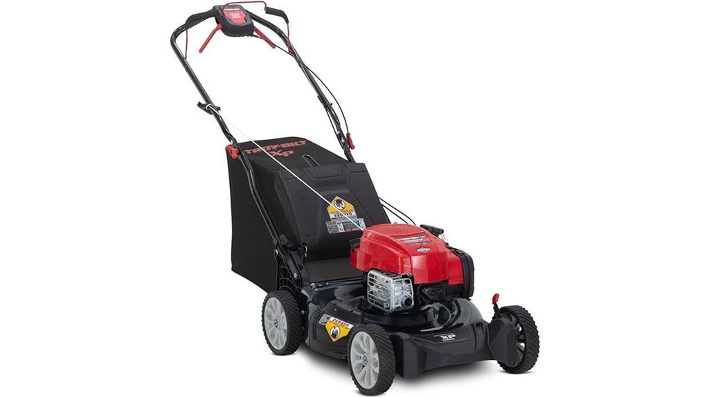 powerful self propelled gas mower