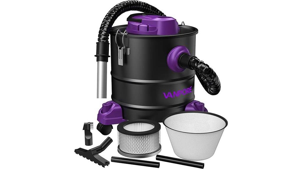 powerful suction ash vacuum