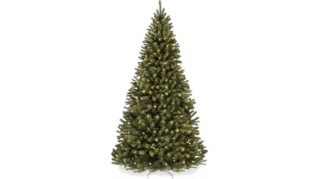 pre lit artificial christmas tree