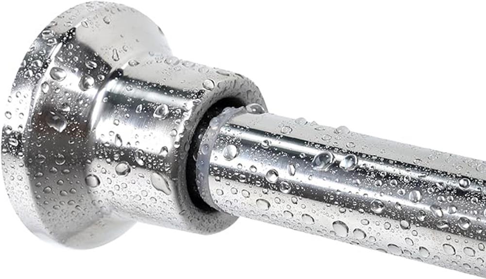 premium stainless steel shower rod