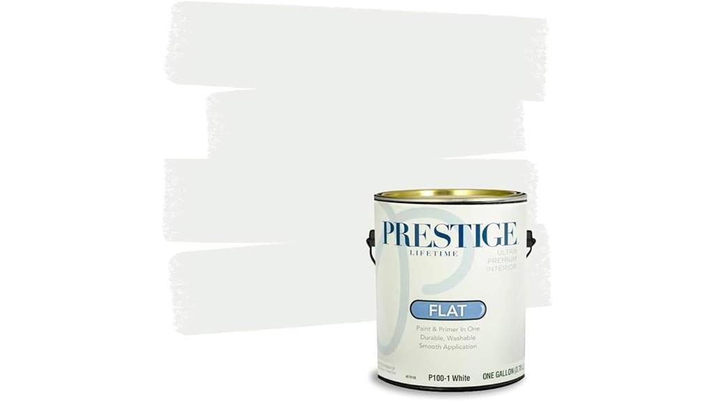 prestige paints flat white