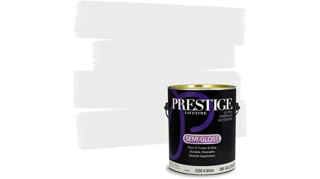 prestige semi gloss white paint
