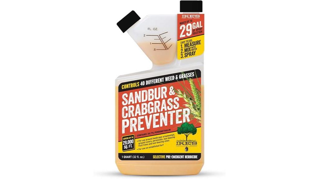 preventing sandbur and crabgrass