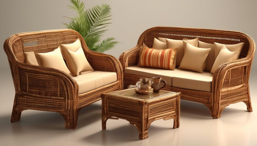 price comparison for cane sofas in assam