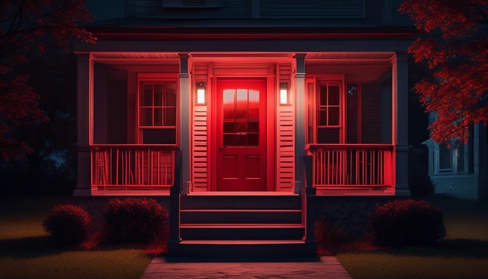 promoting awareness with red porch lights