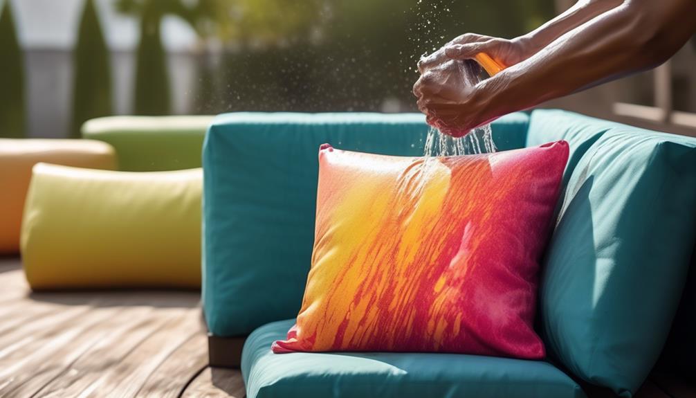 protecting outdoor pillows from water