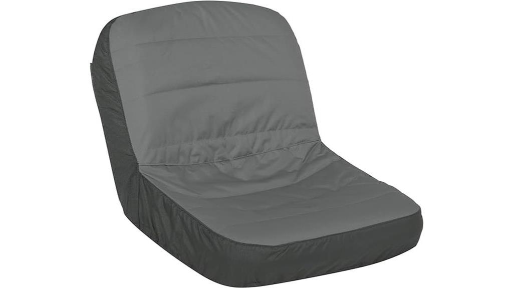 protective cover for large riding mower seat