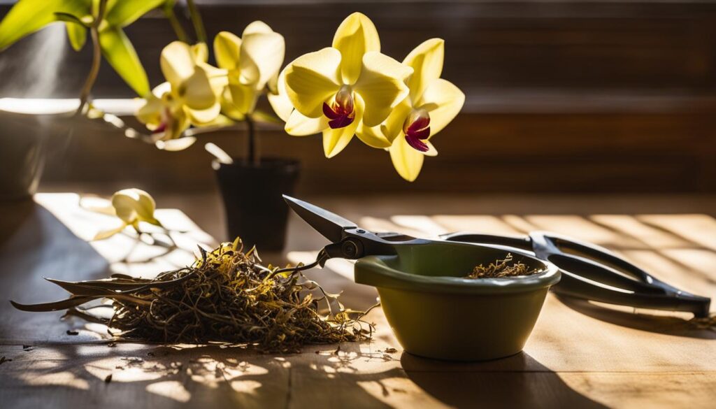 pruning orchids