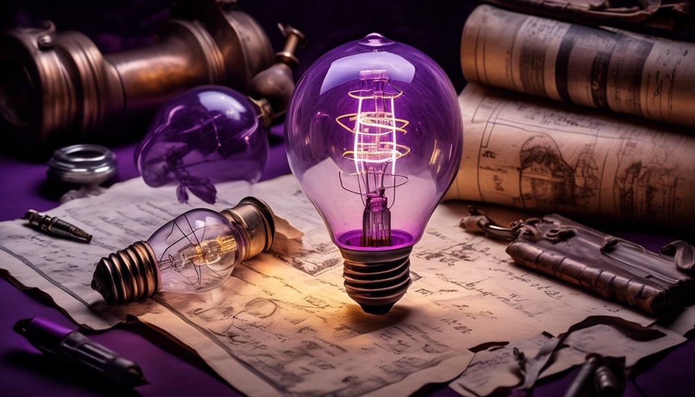purple light bulb evolution