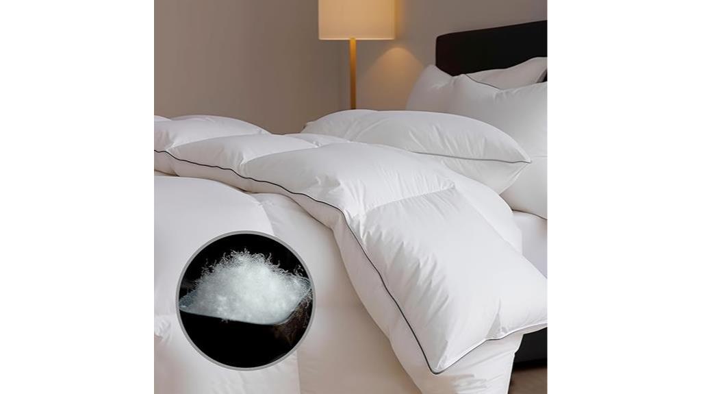 queen size white down comforter